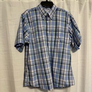 Blue Plaid Men's Shirt